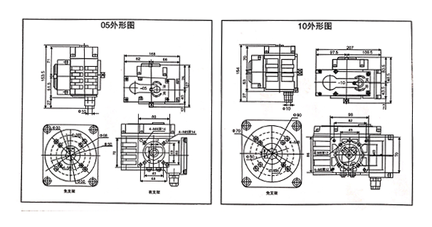 電動(dòng)閥門執(zhí)行器05/10外形圖